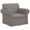 vidaXL Soffa 2 pcs Taupe