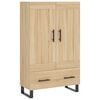 vidaXL H&ouml;gsk&aring;p sonoma-ek 69,5x31x115 cm konstruerat tr&auml;