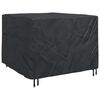 vidaXL M&ouml;bel&ouml;verdrag Svart 125 x 125 x 74 cm 420D Oxford tyg