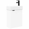 vidaXL Badrumsspegel med kran Vit 45,5 x 22,5 x 84 cm