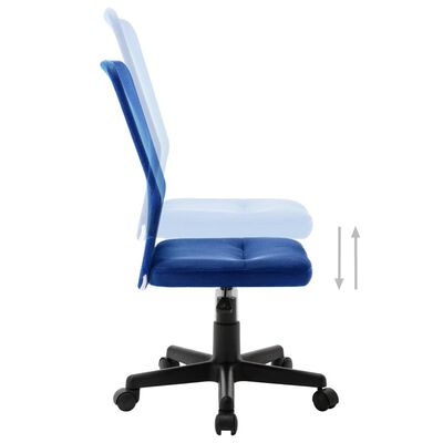 vidaXL Kontorsstol blå 44x52x100 cm nättyg
