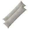 vidaXL Kudd&ouml;verdrag 2 pcs HEERLEN Ljusgr&aring; 40 x 145 cm Chenilletyg