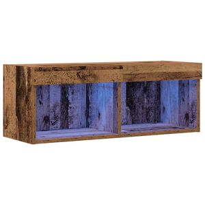 vidaXL TV-b&auml;nkset 80 x 30 x 30 cm Gammalt tr&auml; Konstruerat tr&auml;