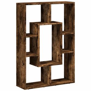 vidaXL Bokhylla r&ouml;kf&auml;rgad ek 63x20x90 cm konstruerat tr&auml;