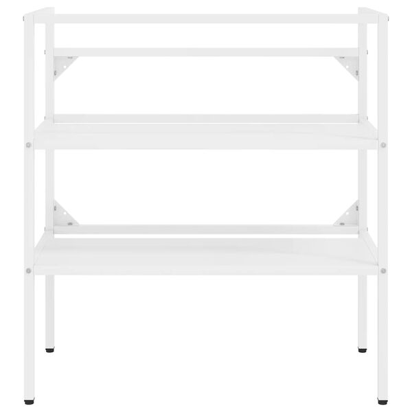 vidaXL Ram f&ouml;r tv&auml;ttst&auml;ll vit 79x38x83 cm j&auml;rn