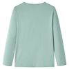T-shirt med l&aring;nga &auml;rmar f&ouml;r barn mintgr&ouml;n 116