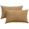 vidaXL Sofakuddar 2 pcs Brun 50 x 30 cm Kordread tyg
