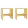 vidaXL S&auml;ngbord 2 st 40x30,5x40 cm massivt grantr&auml;