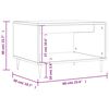 vidaXL Soffbord sonoma-ek 60x50x40 cm konstruerat trä
