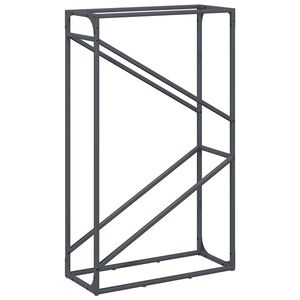 vidaXL Vedst&auml;ll antracit 60x25x100 cm kallvalsat st&aring;l