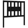 vidaXL S&auml;nggavel svart 81x4x100 cm massiv furu