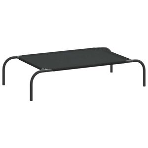 vidaXL F&ouml;rh&ouml;jd hunds&auml;ng svart 90x50x20 cm oxfordtyg och st&aring;l