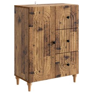 vidaXL Sideboard Gammalt tr&auml; 66 x 34,5 x 90 cm Konstruerat tr&auml;