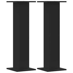 vidaXL V&auml;xtst&auml;ll 2 st svart 30x30x95 cm konstruerat tr&auml;