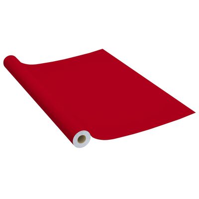 vidaXL Dekorplast röd 500x90 cm PVC