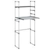 vidaXL Hylla f&ouml;r tv&auml;ttmaskin 77x52x192 cm aluminium
