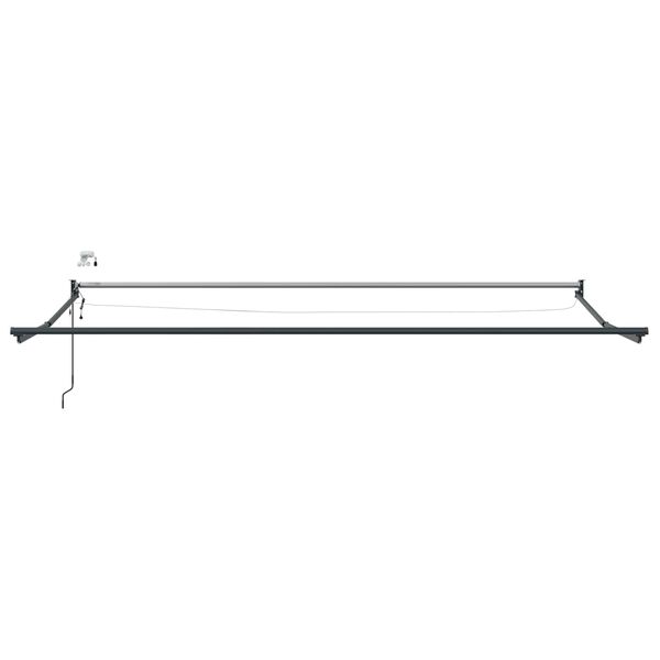 vidaXL Elektrisk utdragbar markisram Antracit 4 x 2 m Aluminium