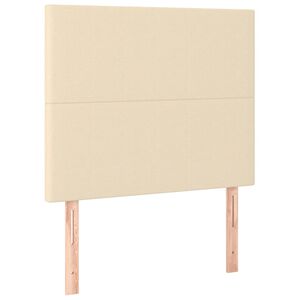 vidaXL S&auml;nggavel creme 90x5x118/128 cm tyg