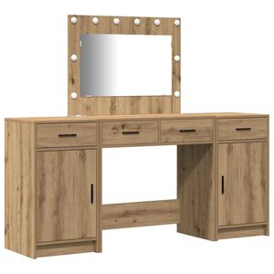 vidaXL Smyckebord 3 st Brun 78,5 x 41 x 135 cm Konstruerat tr&auml;