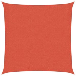 vidaXL Solsegel 160 g/m&sup2; fyrkantig terrakotta 2,5x2,5 m HDPE