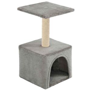 vidaXL Kl&ouml;str&auml;d med sisalpelare 55 cm gr&aring;
