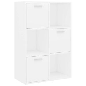 vidaXL F&ouml;rvaringssk&aring;p vit 60x29,5x90 cm konstruerat tr&auml;