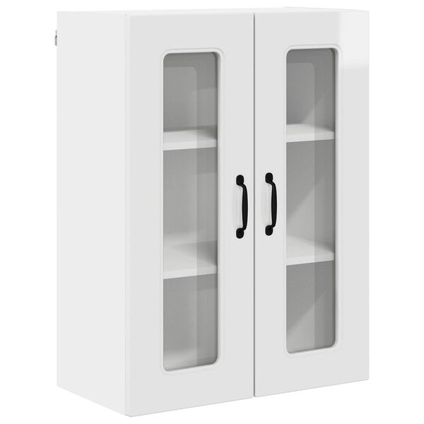 vidaXL K&ouml;kssk&aring;p Kalmar H&ouml;gblanka vita 60 x 31 x 80 cm Konstruerat tr&auml;