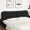 vidaXL Headboard Cushion "Hvar" Black 200 cm Faux Leather