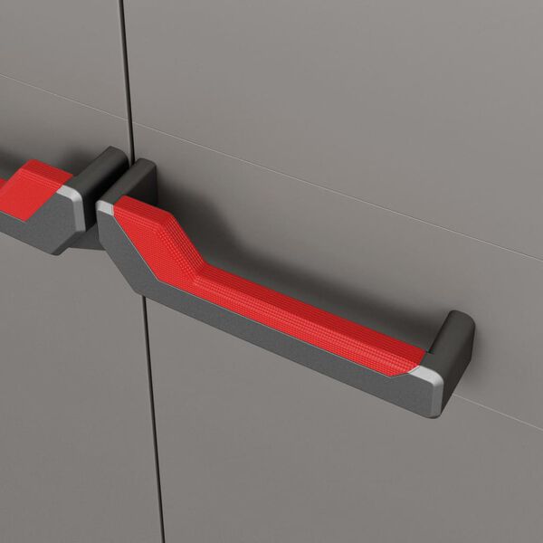 Keter Multifunktionellt förvaringsskåp Stilo grå och svart 173 cm