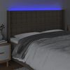 vidaXL S&auml;nggavel LED taupe 183x16x118/128 cm tyg