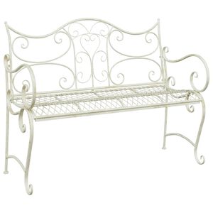 vidaXL Tr&auml;dg&aring;rdsb&auml;nk 2-Antal sittplatser 114 x 56,5 x 90 cm St&aring;l