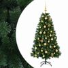 vidaXL Konstgjord julgran med julgranskulor 120 cm 150 LED-lampor