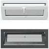 vidaXL K&auml;llarf&ouml;nster RISOR 100 x 40 cm PVC och glas