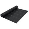 vidaXL Ogr&auml;smatta svart 1x200 m PP