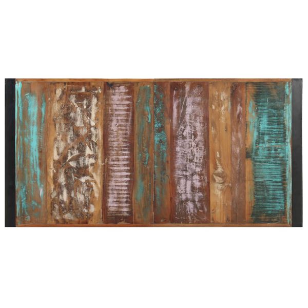 vidaXL Soffbord 140x70x40 cm massivt &aring;tervunnet tr&auml;