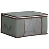 vidaXL F&ouml;rvaringsl&aring;da med transparent sidof&ouml;nster Gr&aring; 43 x 34 x 23 cm