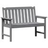 vidaXL Tr&auml;dg&aring;rdsb&auml;nk Ljusgr&aring; 120 x 59 x 88 cm HDPE