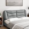 vidaXL Headboard Cushion "Hvar" Light Grey 160 cm Fabric