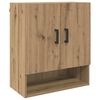 vidaXL V&auml;ggsk&aring;p 60 x 31 x 70 cm Konstruerat tr&auml; artisan ek