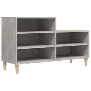 vidaXL Skosk&aring;p betonggr&aring; 102x36x60 cm konstruerat tr&auml;
