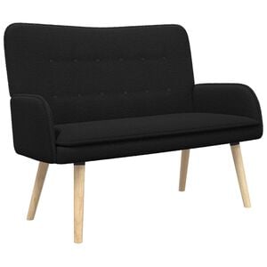 vidaXL 2-sits soffa Svart 115 x 61 x 87 cm Boucl&eacute;