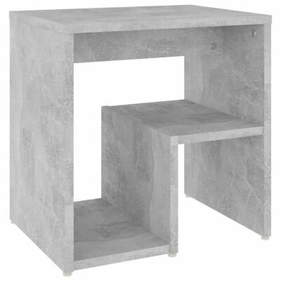 vidaXL Sängbord betonggrå 40x30x40 cm konstruerat trä