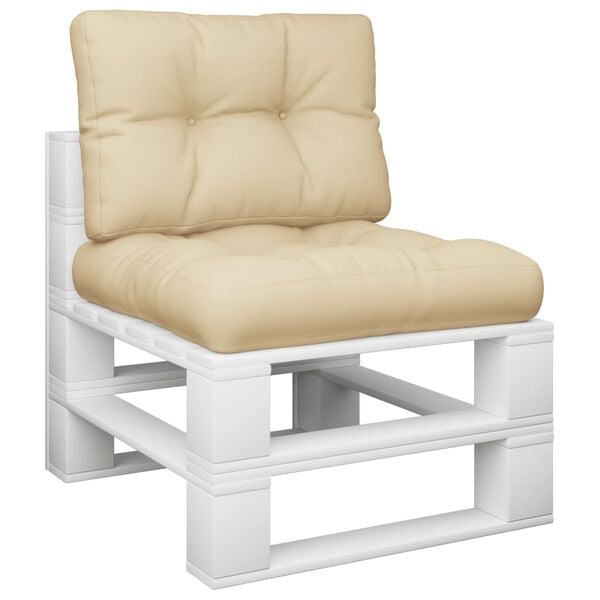 vidaXL Palldynor 2 st beige tyg