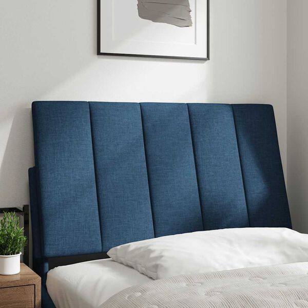vidaXL Headboard Cushion "Hanko" Blue 90 cm Fabric