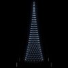 vidaXL LED Julgran med 555 LED-lampor med stativ Kallvit 500 cm Metall
