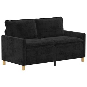 vidaXL Soffa Svart 156 x 81 x 87,5 cm Polyester