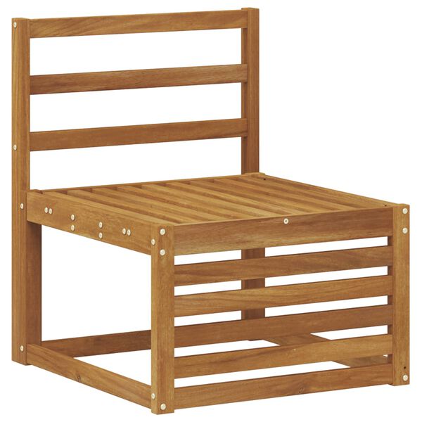 vidaXL Soffgrupper 7 pcs Naturf&auml;rg Massivt Akaciatr&auml;