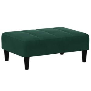 vidaXL Fotpall m&ouml;rkgr&ouml;n 77x55x31 cm sammet