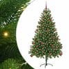 vidaXL Julgran med 300 LED-lampor med stativ Gr&ouml;n 180 cm PE