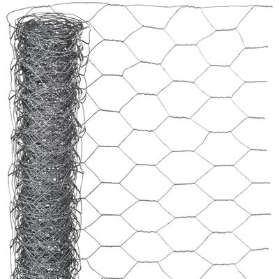 Nature Ståltrådsnät hexagonalt 0,5x5 m 25 mm galvaniserat stål
